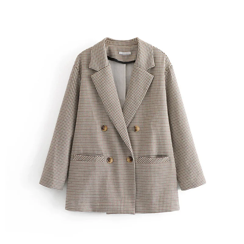 

Fashion women XSXZ75-27212 Europe and America fashion style bird row double breasted suit jacket