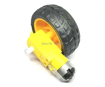

TT Motor 130motor with the wheel Smart Car Robot Gear Motor for Arduino DC3V-6V DC Gear Motor 1pcs TT motor+1pcs 65mm wheel