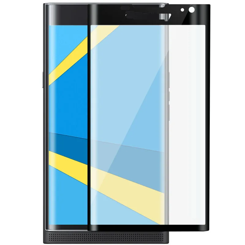 

9H 3D Curved Surface Full Coverage Cover Tempered Glass Screen Protector For Blackberry Priv Protective Toughened Film Glass