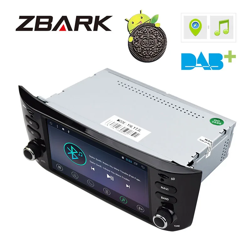 Sale 6.2" Android 8.1 Car Radio Player  GPS WiFi DAB+ Canbus for FIAT Punto 199 310 / Linea 323 2012 2013 2014 2015 2016 YHLYT3L 1