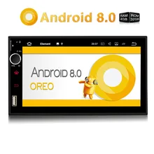 Pumpkin Qcta-Core 4GB RAM 32GB ROM Car Stereo 2 Din 7''Android 8.0 Universal Car Radio GPS Navigation Video Audio Player NO DVD pumpkin 2 din 8 car radio android 8 0 gps navigation 4gb ram car stereo audio for vw skoda seat golf radio video player no dvd