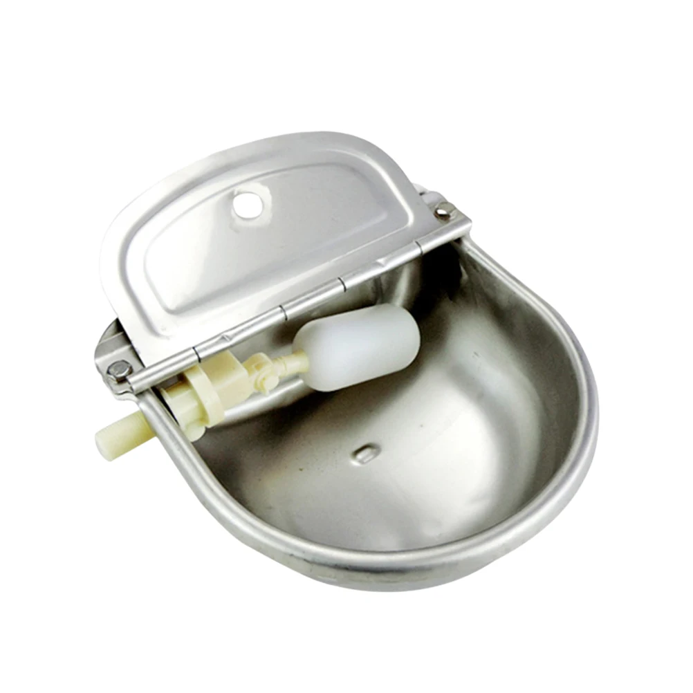 

Drinker Bowl Stainless Steel Nontoxic Automatic Waterer Float Outlet Bowl Farm Tools Water Trough for Cattle Horse Livestock