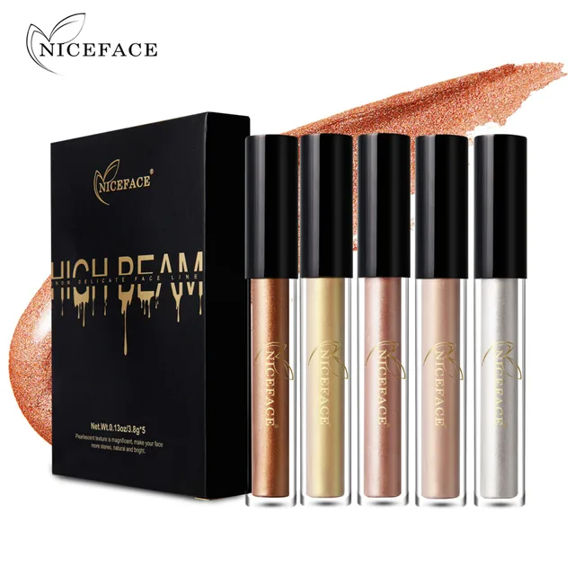 5Pcs/set NICEFACE Highlighter Contour Cosmetics Long Lasting Face Brighten Shimm&hellip;