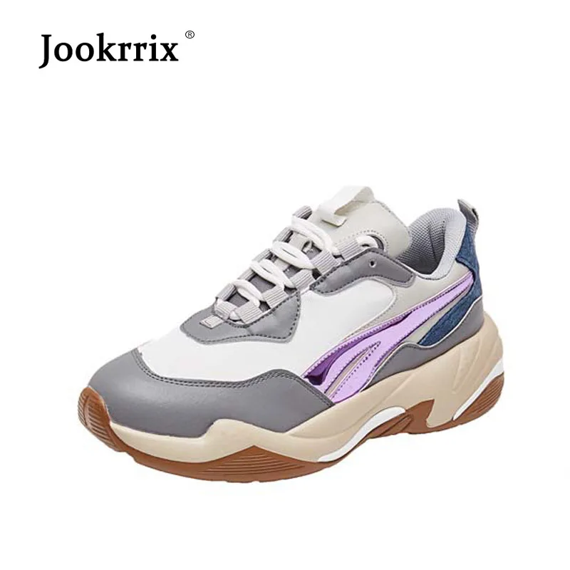 

Jookrrix Platform Shoes Women Brand Sneaker Lady chaussure Breathable Autumn Fahion Female Casual footware Girl Shoes All Match