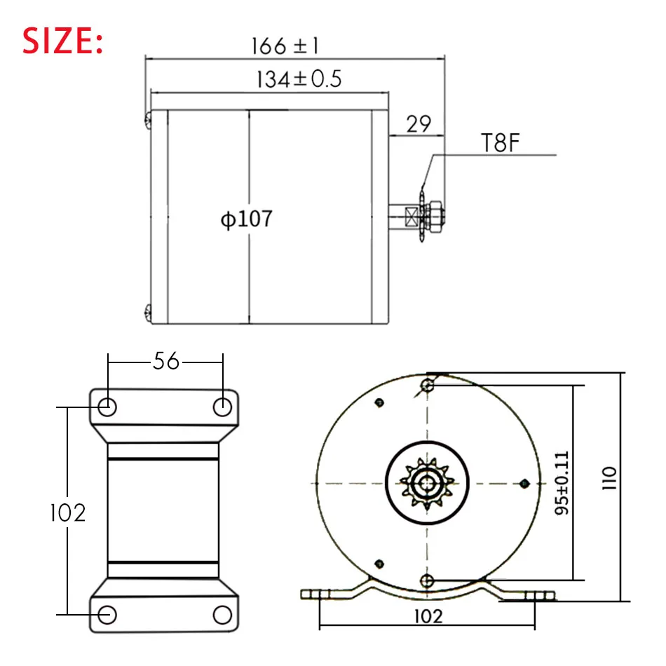 Best KUNRAY MY1020 DC Motor 48V 2000W Kit Electric Conversion E-Bike Scooter Tricycle Cycling Bicicleta Hoverboard Bike Accessories 2