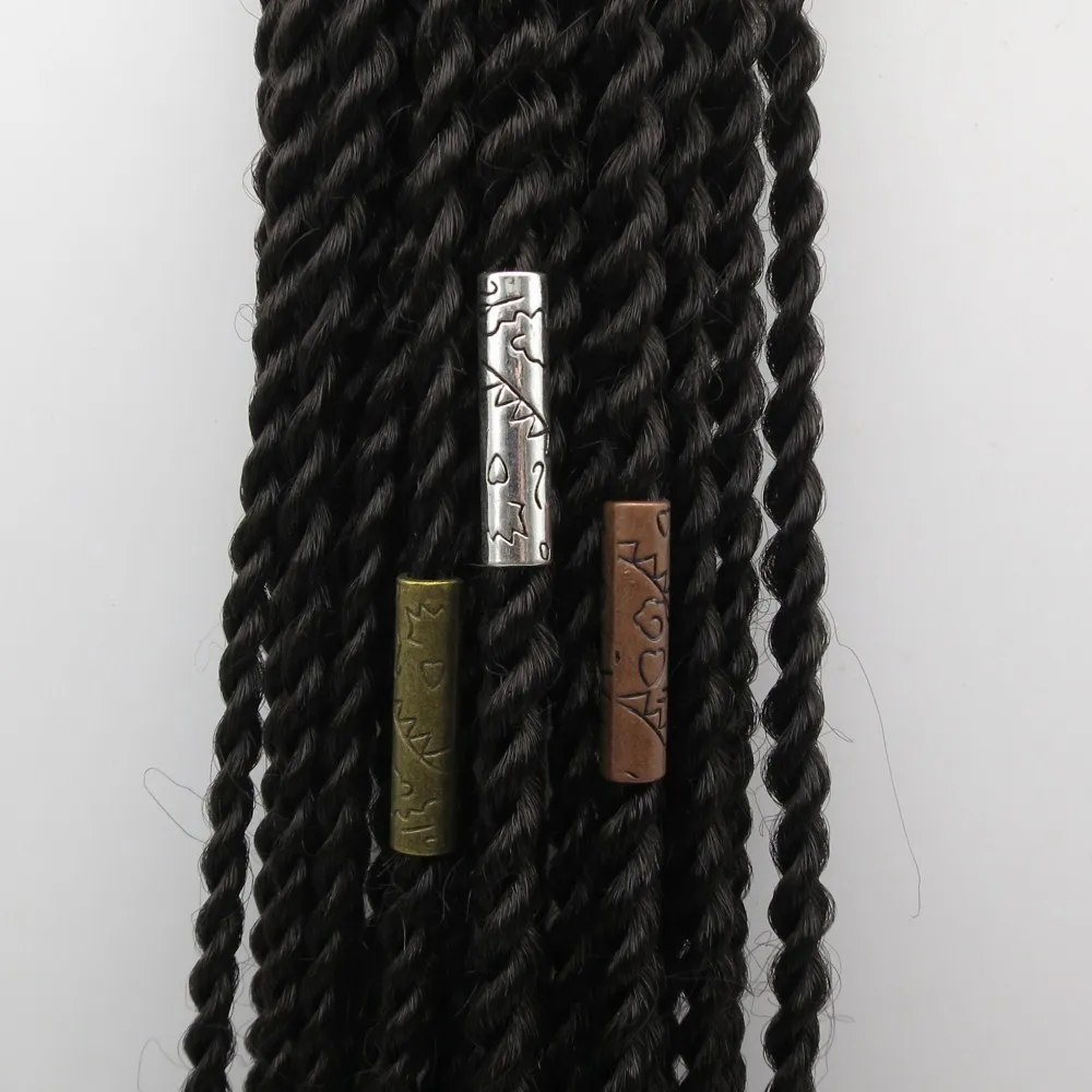 

2pcs-5pcs Antique Silver/Bronze/Red Copper hair braid dread dreadlock beads tubes rings accessories approx 5.2mm inner hole