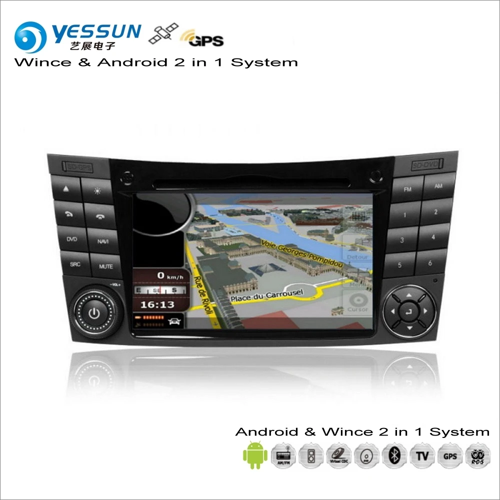 YESSUN для Mercedes Benz E Class W211/CLS C219 автомобильный Android мультимедийный радио CD dvd-плеер gps Navi карта навигации Аудио Видео