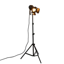 Античный промышленный тренога торшеры, железная лампа, галогенные лампы, домашнее освещение приспособление для внутреннего декора напольный свет OY16F01