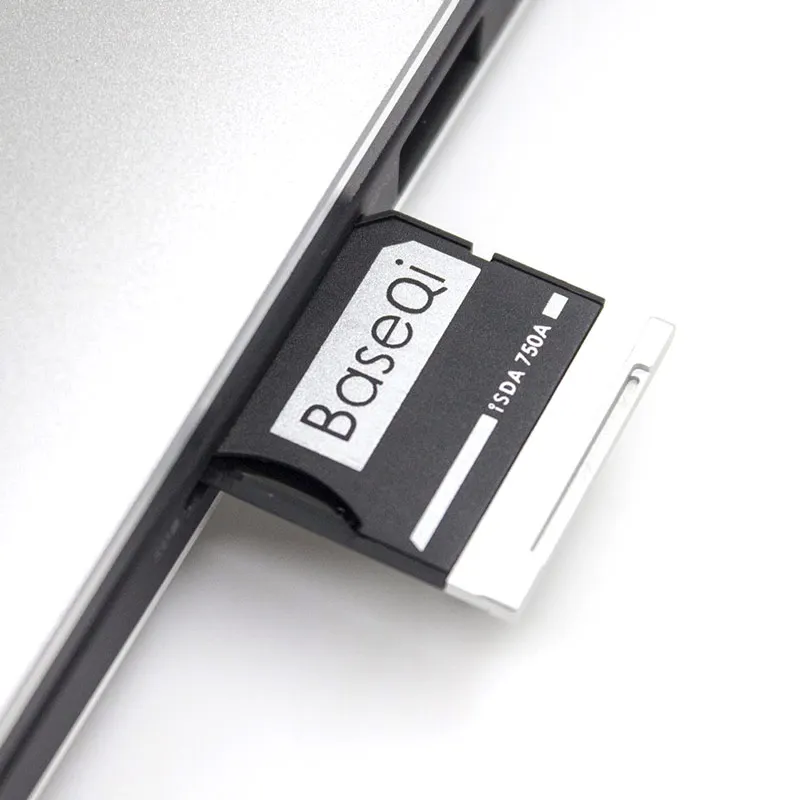 Новый BaseQi microSD карты адаптер 750A Ниндзя Стелс диск металлический adaptador для Dell XPS 15 "9550 Micro SD Card Reader adaptador