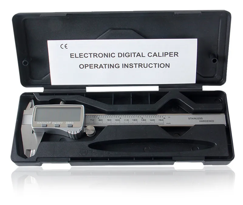Цифровой штангенциркуль RUITOOL 0-150 мм метрический/дюймовый/фракционный Электронный штангенциркуль микрометр из нержавеющей стали измерительные инструменты