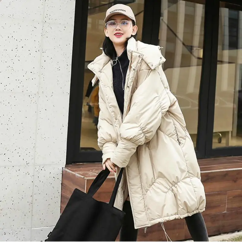 

Women Winter Plus Size Down Cotton Padded Coat Loose Thick Warm Jacket Long Outerwear Maternity Parka Pregnancy Overcoat