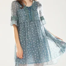 2018 Best Sale Sexy Floral Prited Butterfly Sleeve Deep V Two Pieces Mini Dress Elegant Women Dress Summer Women Party Dress