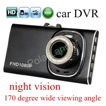 

new arival camera hight quality 3 inch Car Camera dash cam GT900 DVR detector night vision 170 degree wide viewing angle