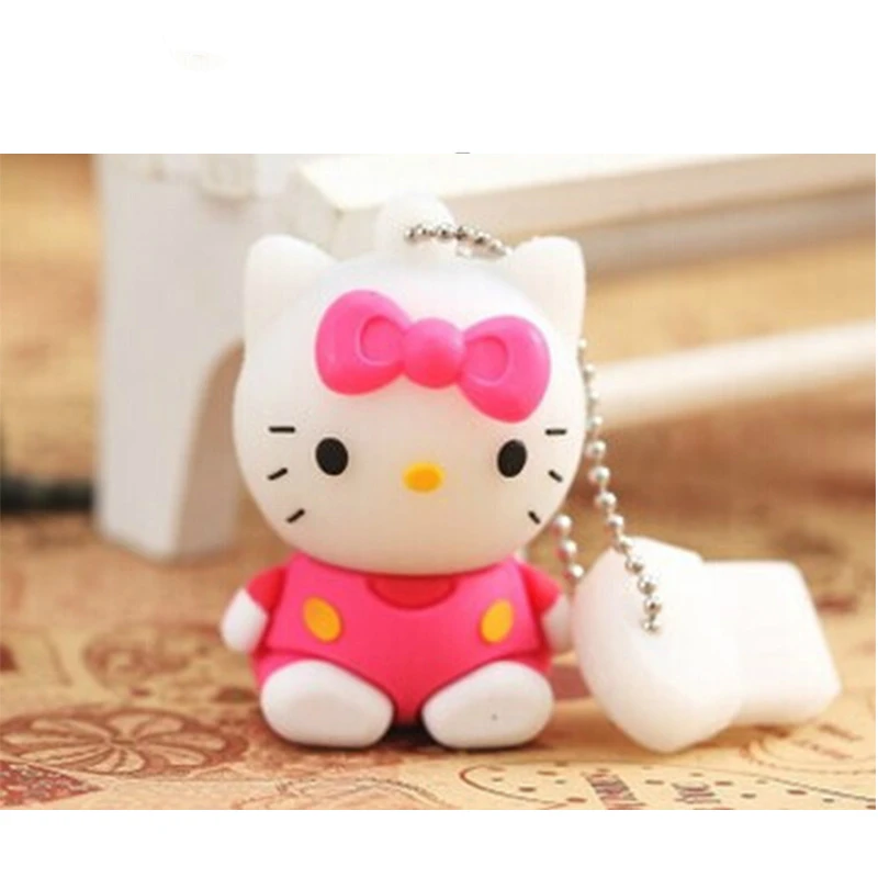 Купить Мультфильм usb флеш накопитель Hello Kitty флэш накопитель 4 GB 8 GB 16 GB 32G 64G U диск карты памяти флешки usb stick подарок для девочки прекрасный