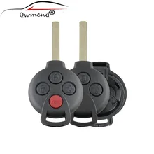 3Buttons Remote Car Key Shell For Mercedes-Benz Smart Fortwo 451 2007-2013 Remote Key Case Fob