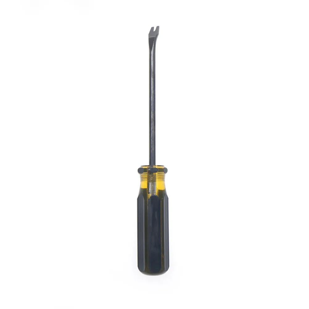 1pcs Modern Mini Screwdriver Household Tools Plastic Grip U Tip Nail Remover Screwdriver Hand Tools Staple Rivet Tack Puller