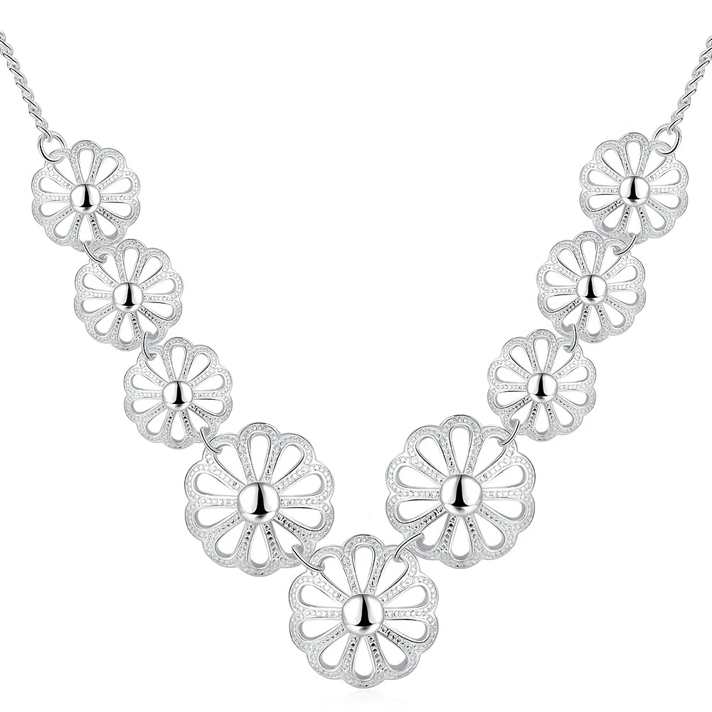 

JEXXI New Arrival!! Delicate Lady Woman Chokers Necklace Real 925 Sterling Silver Fine Jewelry Fashionable Design Best Quality