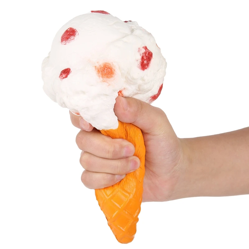 

Children's Pu Ice Cream Toy Pu Slow Rebound Ice Cream Simulation Toy Cone, Ice Cream Squeeze Decompression Toy Cute Ice Cream