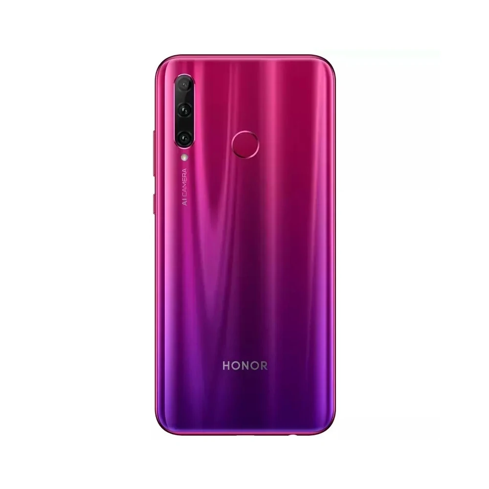 Мобильный телефон Honor 20 Lite с глобальной версией, 4 Гб, 128 ГБ, 6,21 дюйма, FHD+ 32 Мп+ 24 МП, Android 9,0, восьмиядерный смартфон с функцией распознавания лица, NFC, 4G