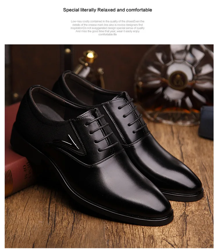 Для мужчин обувь в стиле Дерби Для мужчин платье кожа Бизнес Обувь гарантия качества Для мужчин повседневная рабочая обувь плюс размер 38-47 M150