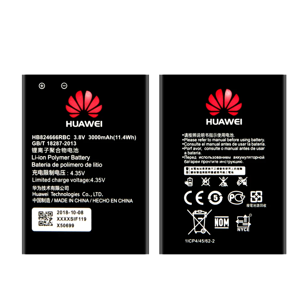 Оригинальная батарея Hua Wei HB824666RBC для huawei E5577 E5577Bs-937 Wifi роутер батареи 3,8 в 3000 мАч реальная емкость