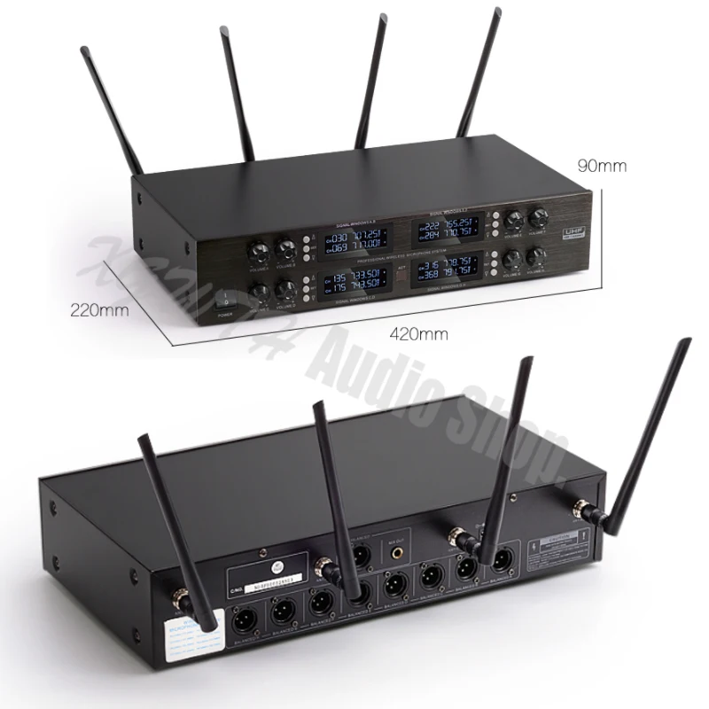Profession UHF Adjustable Frequency 8 Dynamic