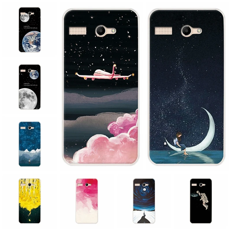 

Couple Sky Moon Earth Case For Micromax Q346 Soft TPU Silicone Phone Capa Back Cover For Micromax Q346 Q 346 Case Fundas Coques