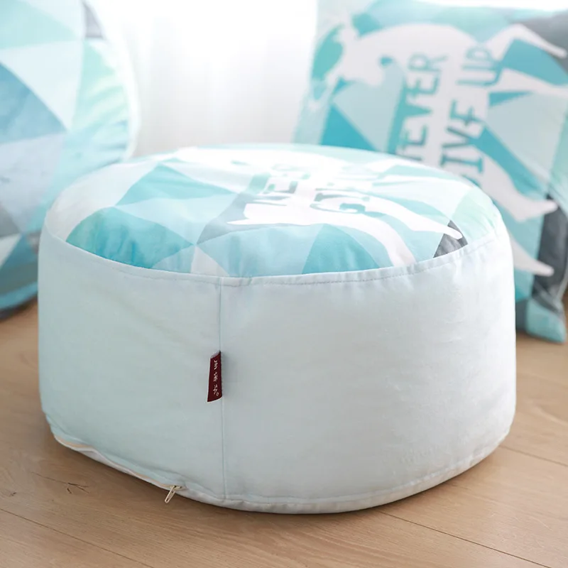 

Lazy Sofa Cover Without Core Holland Flannelette Casual Bedroom Round Stool Multi-Function Modern Afternoon Nap