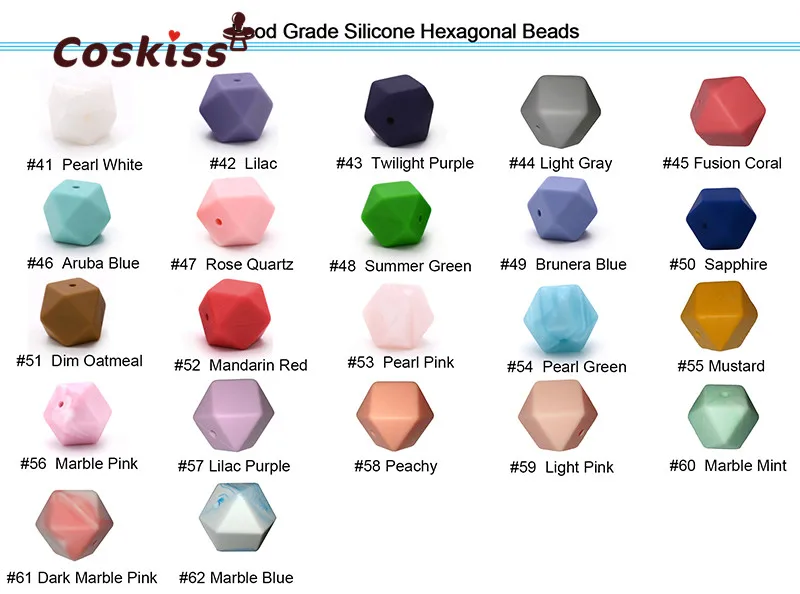 silicone hexagon beads-3