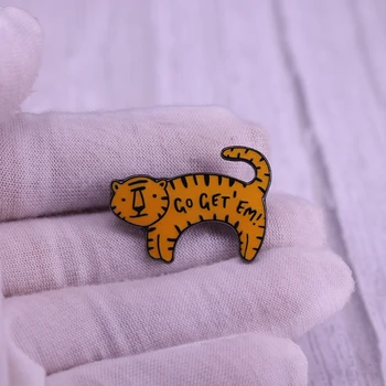 

Go Get 'Em Tiger pin badge