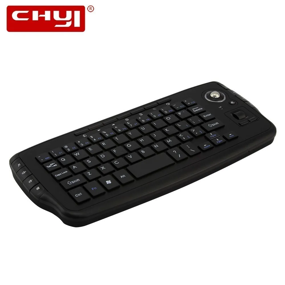 

CHYI Mini 2.4G Wireless Keyboard Mouse Combo With Trackball Gaming Computer Keypads Air Mouse For Android Smart TV Box PC Laptop