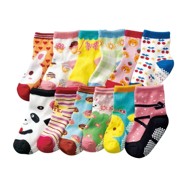 10 пар/лот, детские носки повседневные зимние детские тапочки с медведем для маленьких мальчиков и девочек Нескользящие носки детские носочки
