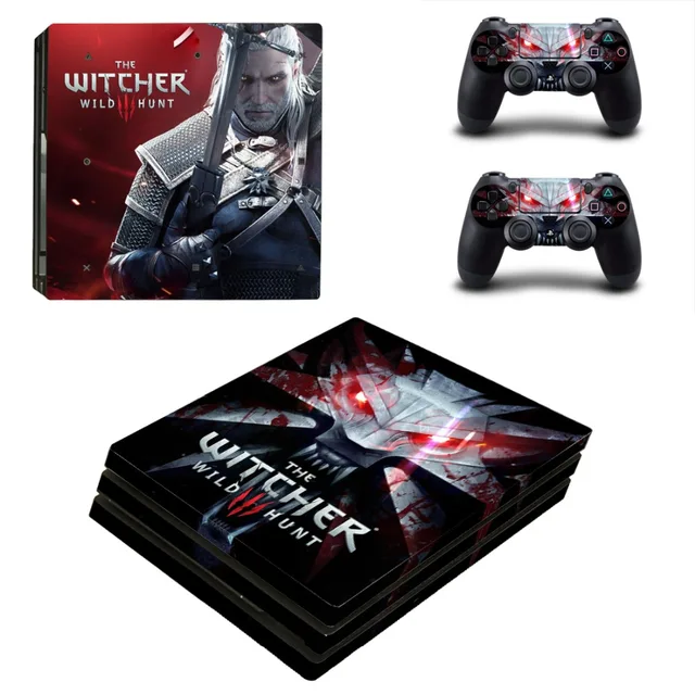 Special Price PS4 Pro Skin Sticker Cover For Sony Playstation 4 Pro Console&Controllers - The Witcher 3: Wild Hunt