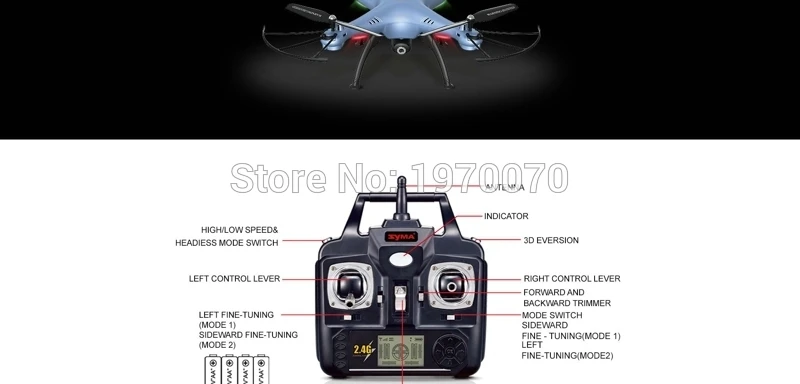 Оригинал Сыма X5HW 2,4 г RC Quadcopter Drone вертолет передачи Wi-Fi Камера высота Удержание давление воздуха режим