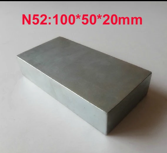 100X 20x10x2mm N52 Neodymium Block Magnet Super Strong Rare Earth Magnets Long 
