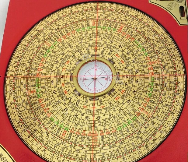 

Hongkong Diameter 6 inch 24 layer color edition three yuan three professional feng shui compass compass