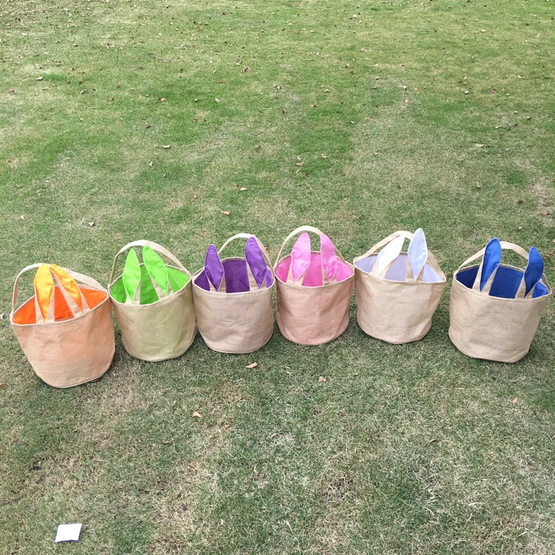 Buy Wholesale Blanks DOMIL Jute Bunny Ear Easter Tote