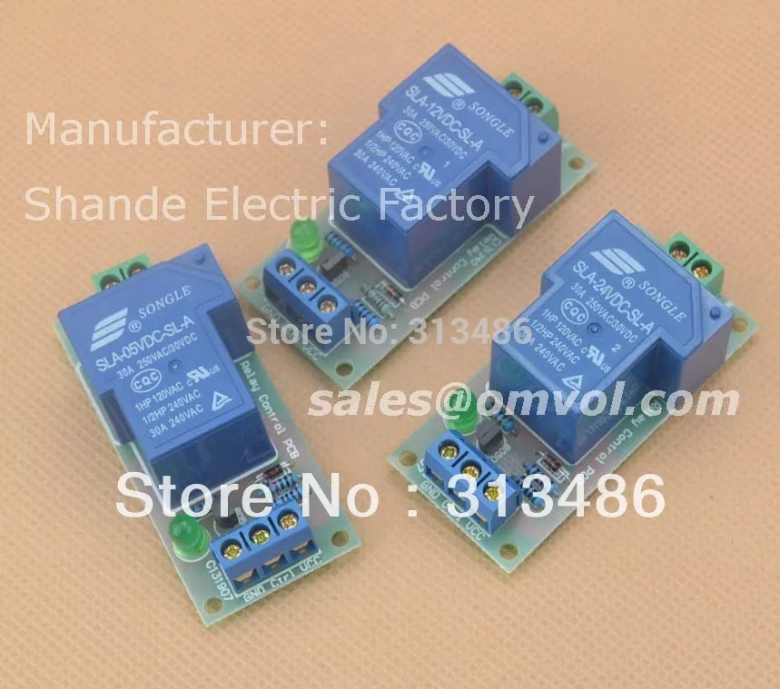 

pcb screw terminals 30A relay module 5V 12V 24V