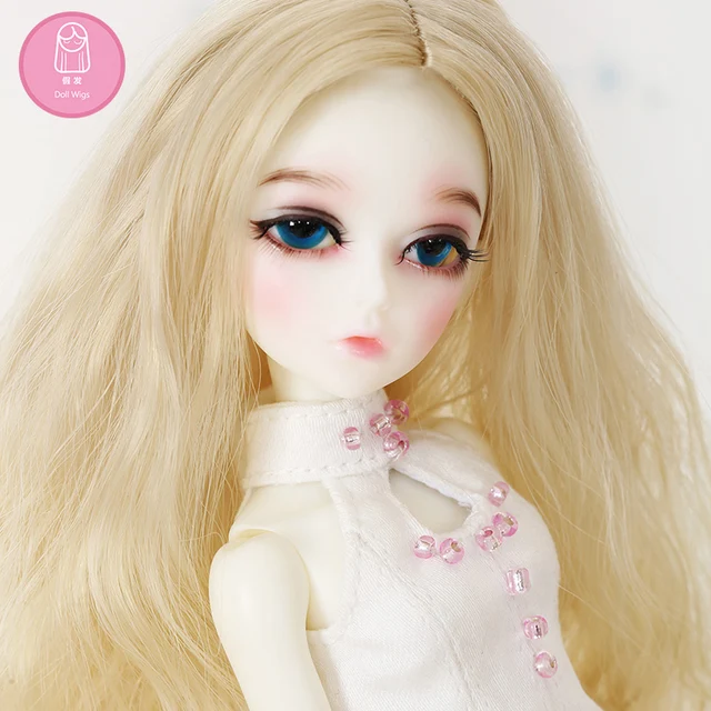 Peluca para muñeca BJD, Envío Gratis, tamaño 5-6 pulgadas 1/4, peluca rizada de alta temperatura, peluca adorable BJD para chica ChicLine Chloe Peluca para muñeca BJD, Envío Gratis, tamaño 5-6 pulgadas 1/4, peluca rizada de alta temperatura, peluca adorable BJD para chica ChicLine Chloe