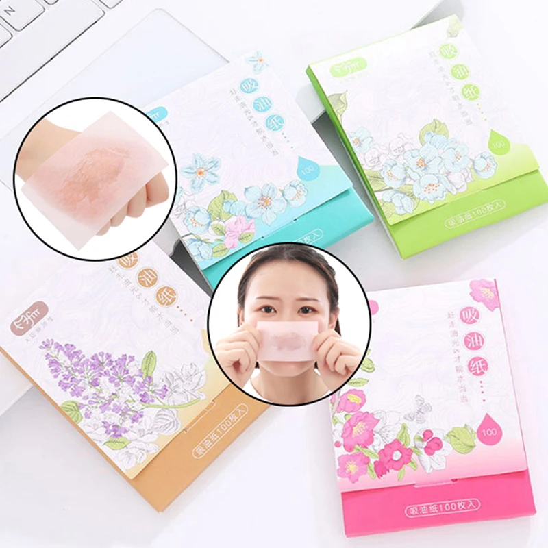 

100Pc/Bag Facial Cleanser Oil Control Shrink Pore Face Cleaning Tool Summer Facial Oil Blotting Sheets Oil Absorbing Papers