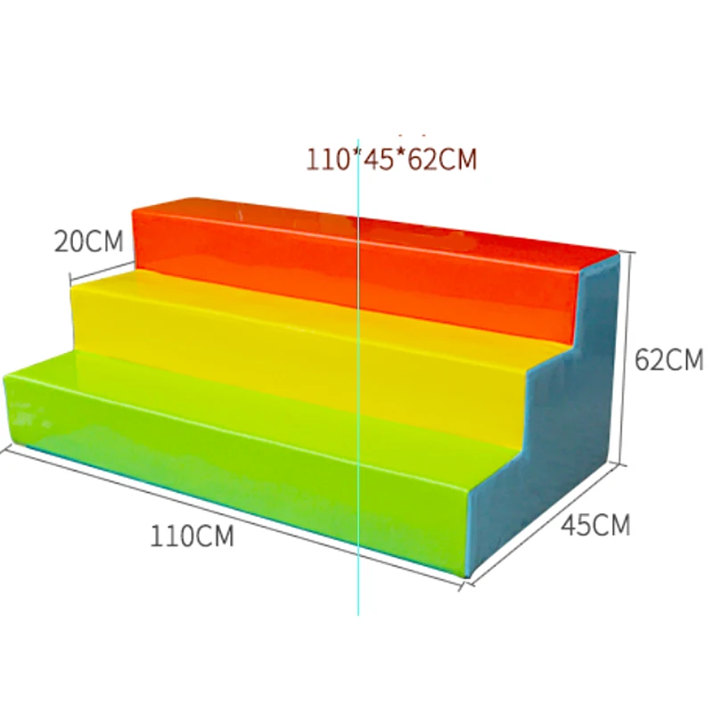 Сделанные на заказ экологические ПУ мягкие лестницы мягкая игрушка шаг растение для детской игровой площадки Набор YLW-INA171026