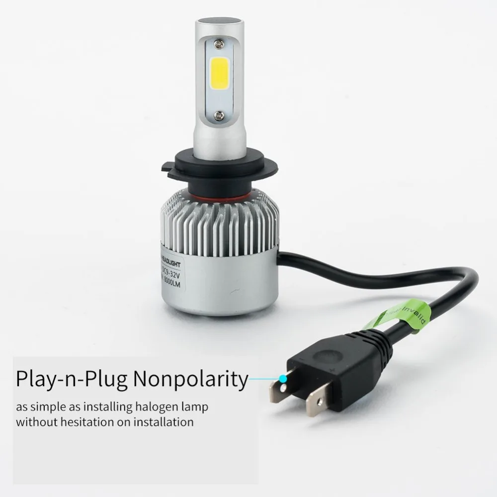 В продаже! 2 шт. светодиодные лампы 72 Вт 8000 лм|headlight bulb|replacing fog lightsfog light bulb |