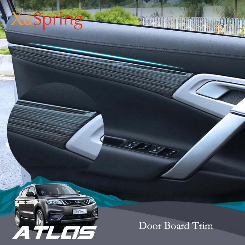 Car Interior Door Handle Panel Board Cover Trim Garnish Strips Sticker