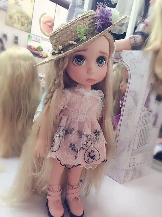 

40CM Salon Pink Eyes Appreciation Makeup Kawaii DIY Tresses For BDJ Cute Rapunzel Doll Toy Girl Birthday Gift Surprise