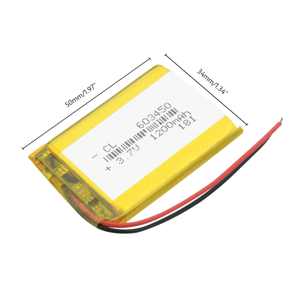 603450 литиевая батарея 3,7 V 1200mAh 603450 Lipo батарея литий-полимерная Li-Po литий-ионная батарея Lipo батареи для игрушек MP3 MP4 gps