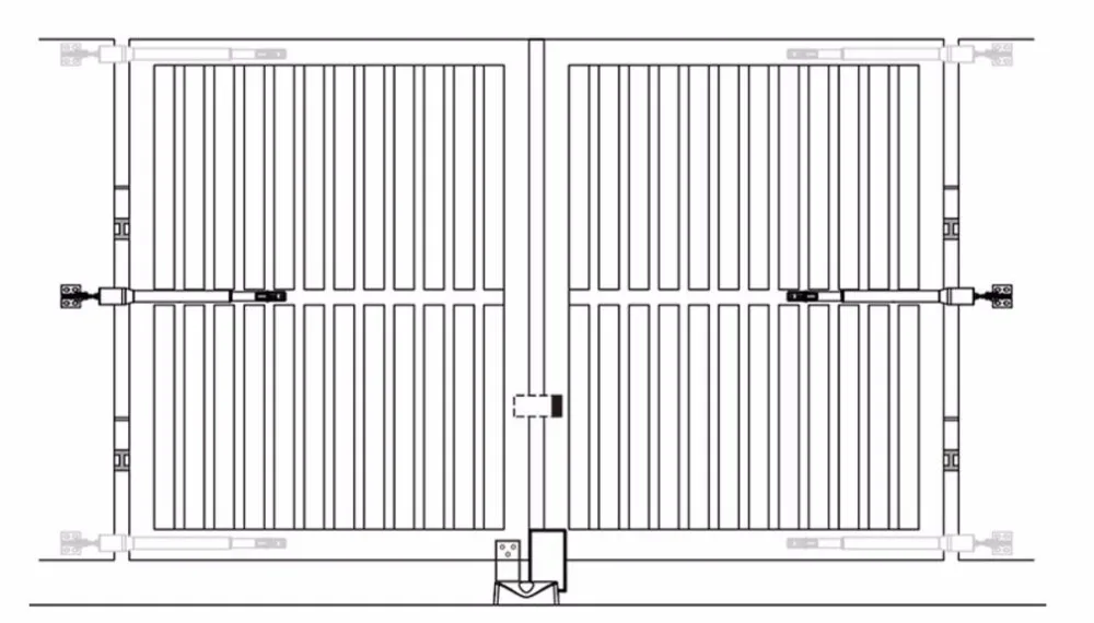 GALO PKM-C02 автоматическое открывание дверей для средней нагрузки формируя пару распашных ворот для 16 'длинных или 850 lb