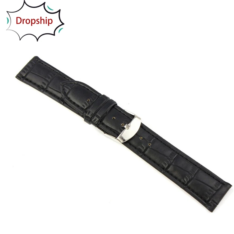 

strap on watch Hot Unique watchbands Soft Leather Strap Steel Buckle Wrist Watch Band relogio masculino jul20