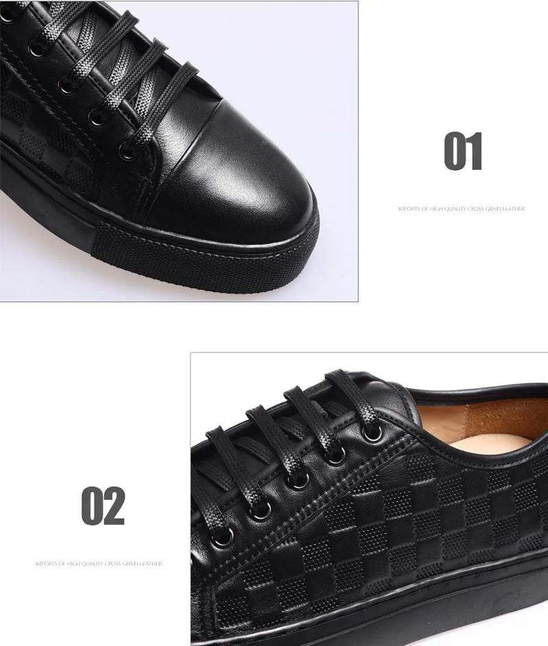2019 новая весенняя повседневная обувь для мужчин в стиле ретро, панк, клетчатая обувь, Лидирующий бренд, натуральная кожа, мужская обувь на