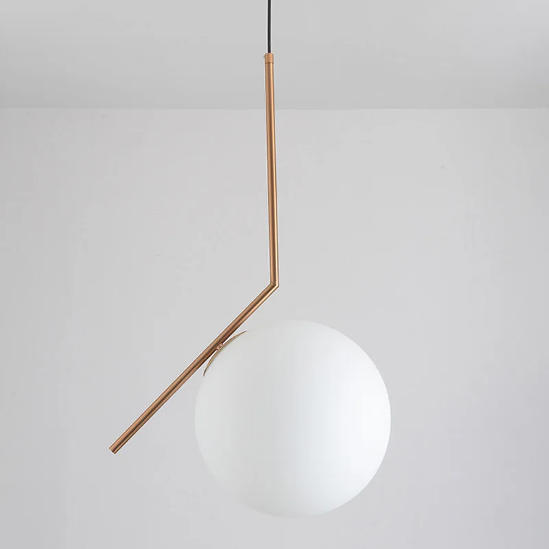 Nordic Style Pendant Light Glass Ball Lampshade Modern LED Pendant Lamp For Dining Room Bedroom Hanging Light Fixtures (21)