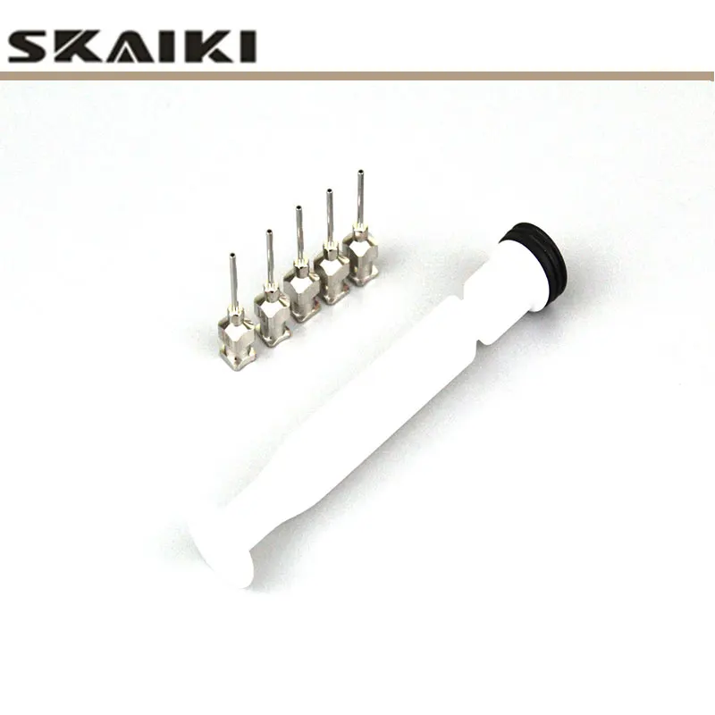 

5 pcs Stainless Steel solder paste needles + piston BGA for 10cc 559 solder 10cc Z40 welding flux 10cc UV mask BGA welding